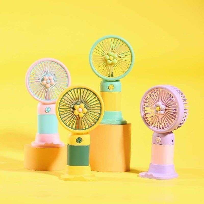 

SERBASERBI" OS-B408-Motif Bunga Kipas Angin Mini Portable Kipas Angin USB