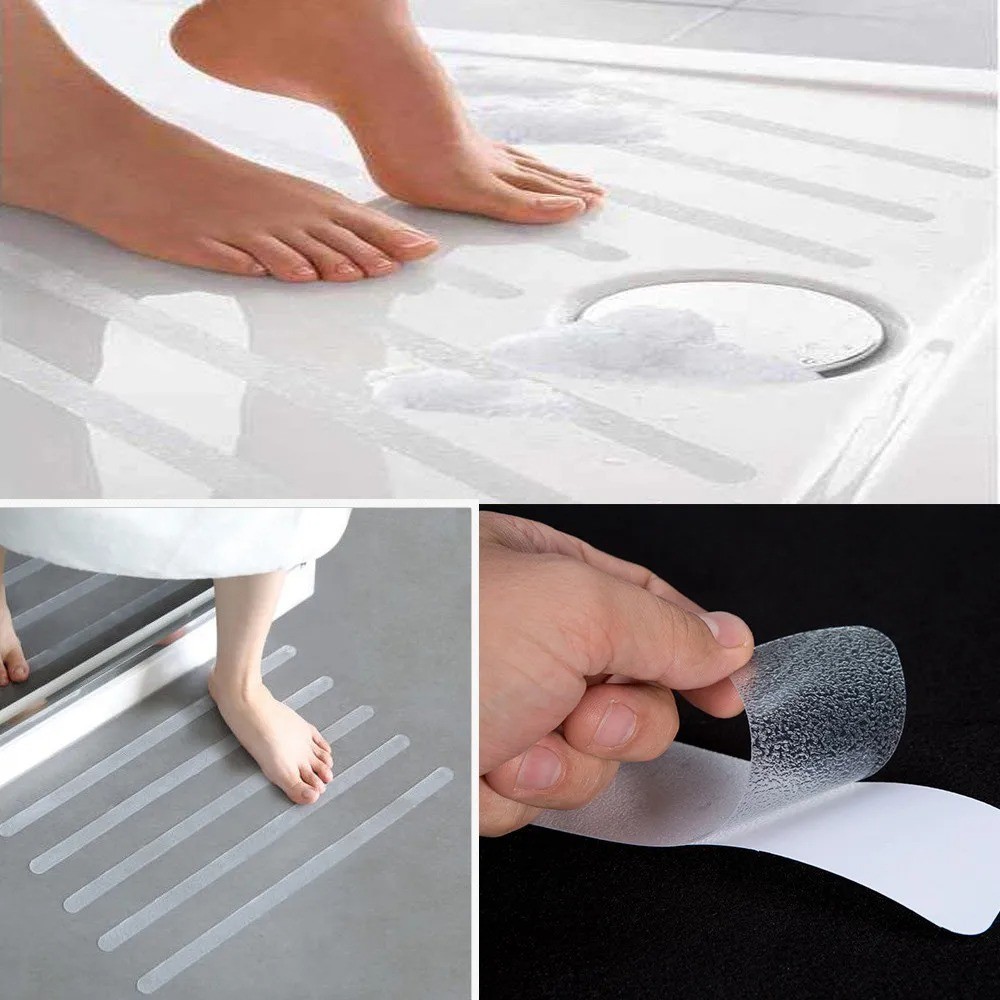 Stiker Anti Slip Licin Isi 6 Lantai Keramik Kamar Mandi Tangga Bathub Shower