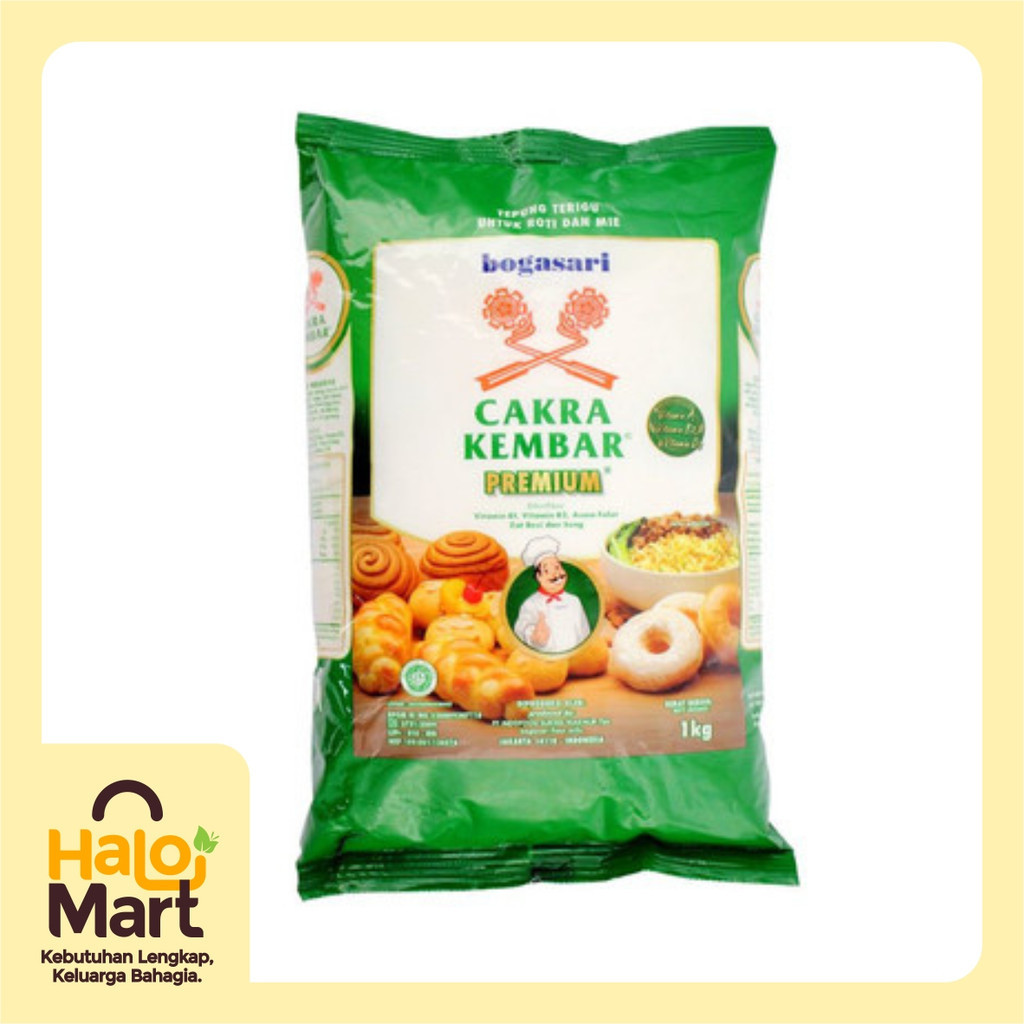 

TEPUNG TERIGU CAKRA KEMBAR HIJAU 1 KG