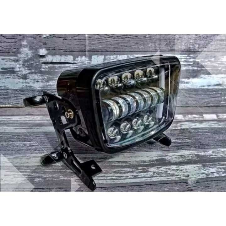 paket set lampu daymaker rx king lis croom daymaker rx king full hitam set breket pangkon