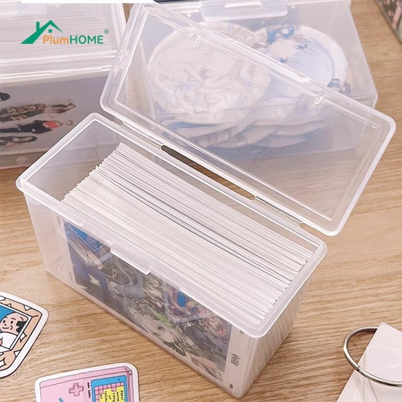 

1PCS Card Holder Transparent Idol Kpop Albumes Photo Storage Photocards Small Card Collection Organizer Box Case Container