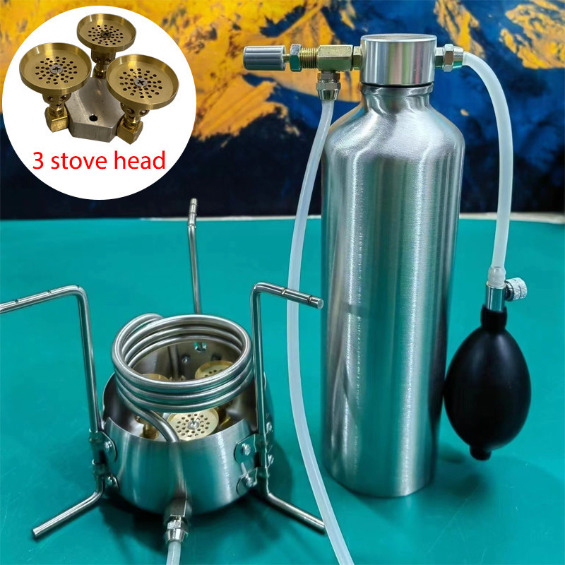 Outdoor Camping Cooking Multi-fuel Oil Stove Portable Mini Gasoline Stove Liquid Fuel Alcohol Oil Fu