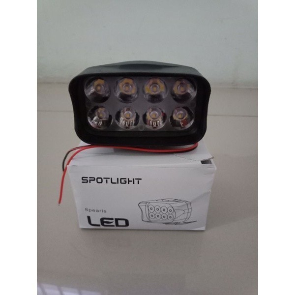 [ DELSER MOTOR ] LAMPU LED LASER GUN 8 TITIK MATA 8W BAR TEMBAK SOROT CREE MOTOR MOBIL LASERGUN 8 WA