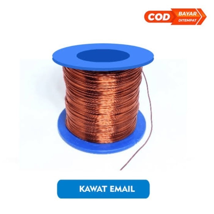 KAWAT EMAIL TEMBAGA DIAMETER 0.5mm 0.5kg TEMBAGA EMAIL GULUNGAN DINAMO