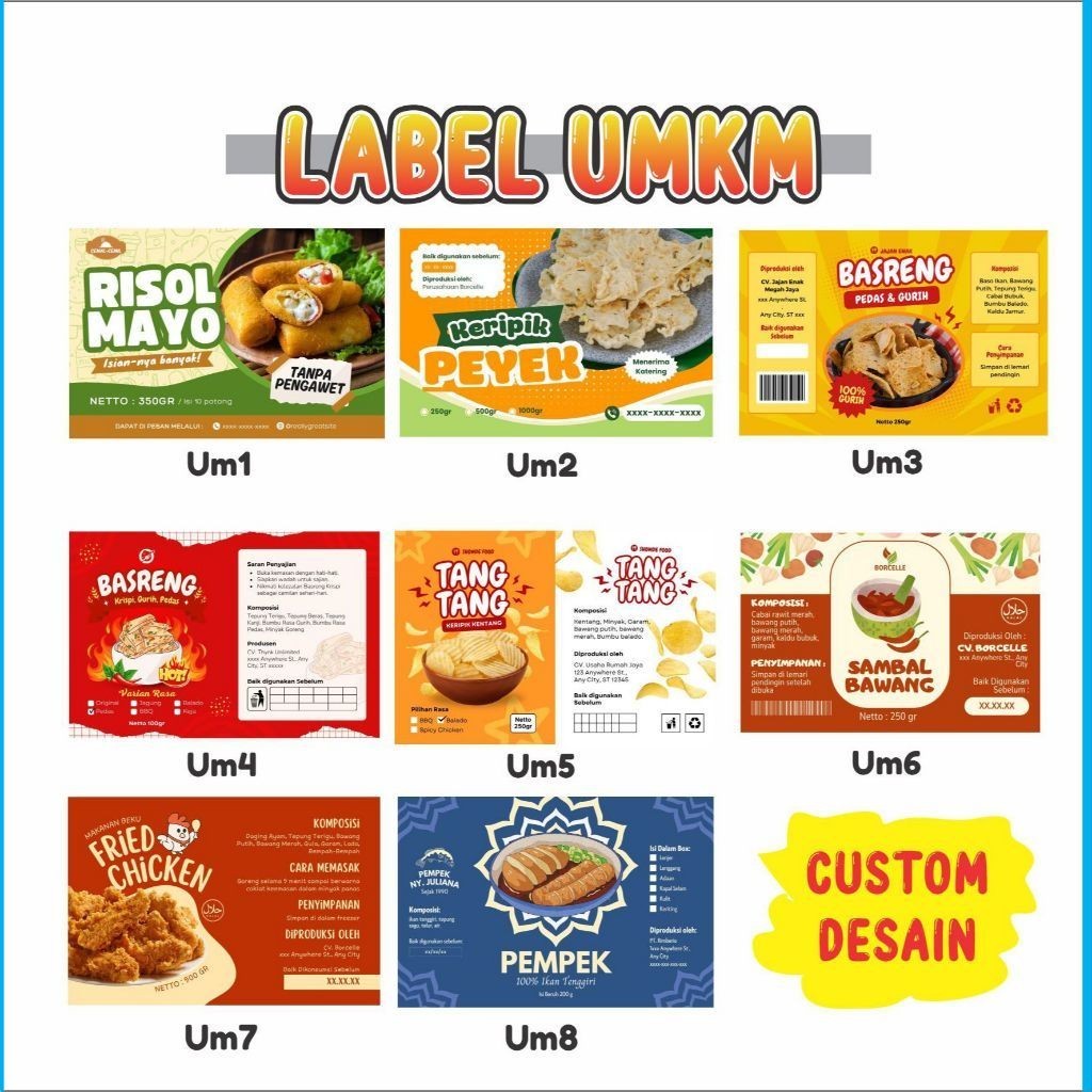 

LabelPrint - STIKER - Label Snack UMKM 6x9cm