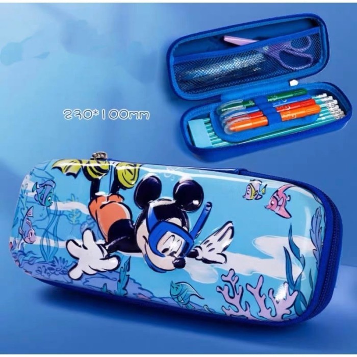 

NEW ! BEST SELLER Hardcase Pencil Box 3D Waterproof / Eva Material / Tempat Pensil - Mickey