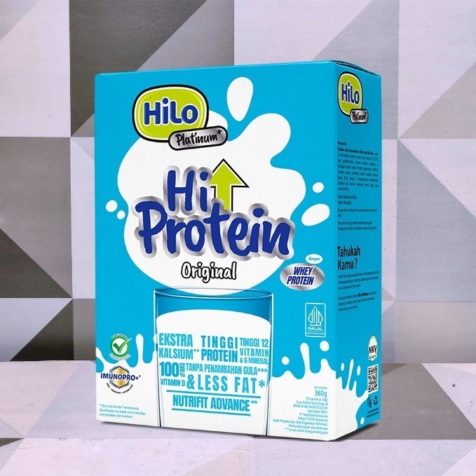 

HiLo Platinum + HMB (8 Sachet) - Susu Tinggi Protein Jaga Massa Otot Usia Dewasa