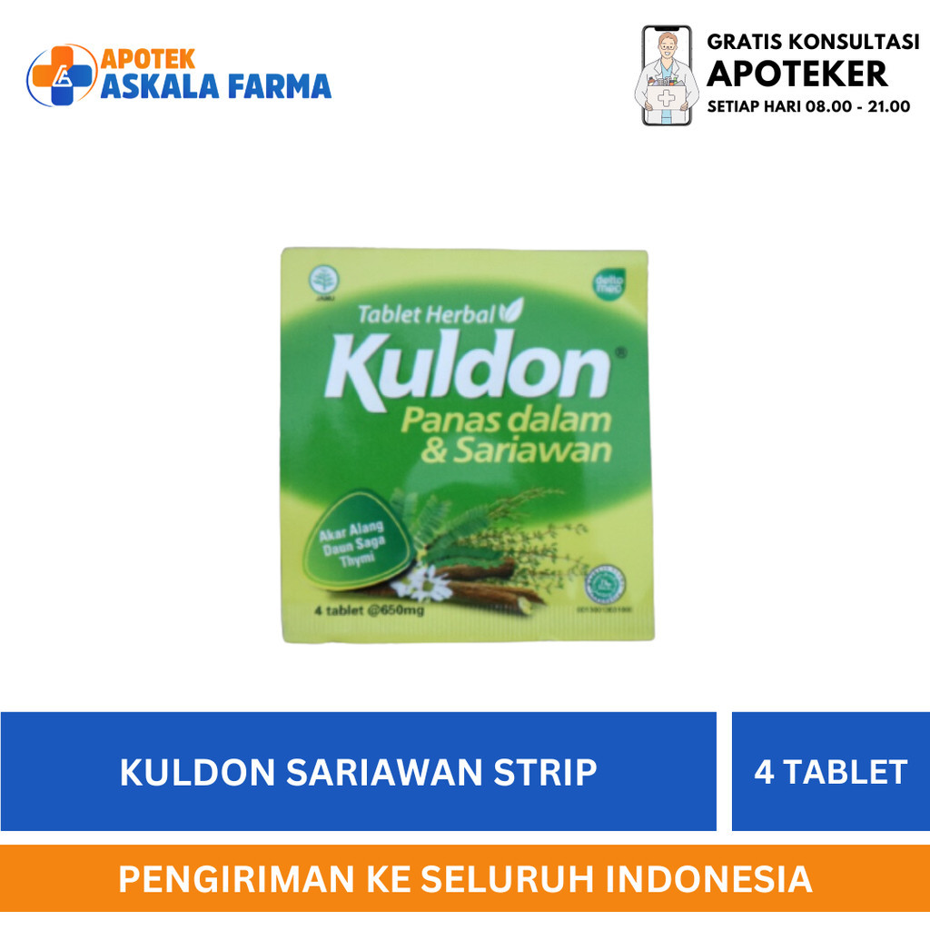 Kuldon Sariawan Obat Panas Dalam & Obat Sariawan - Strip