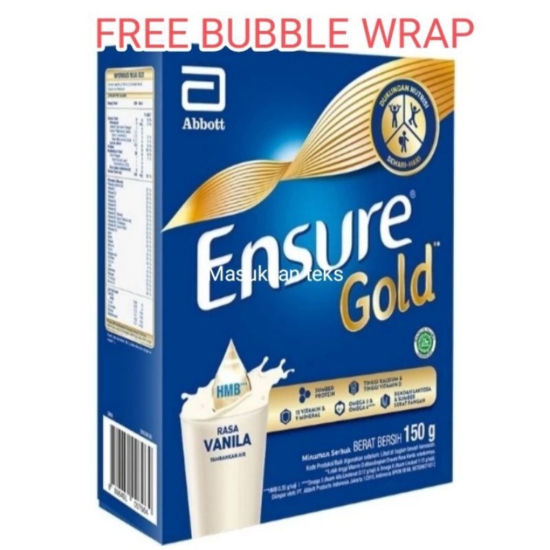 

9.9 Flashsale ENSURE GOLD Susu Kesehatan Dewasa - Vanilla - 150gram Exp 2026