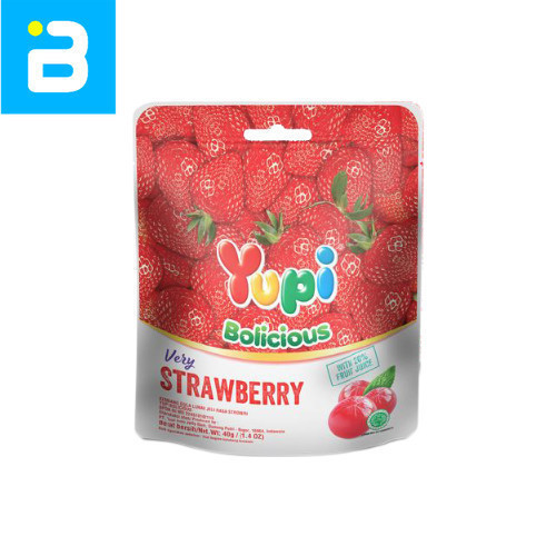 

Yupi Bolicious Strawberry Mini Bag 40G