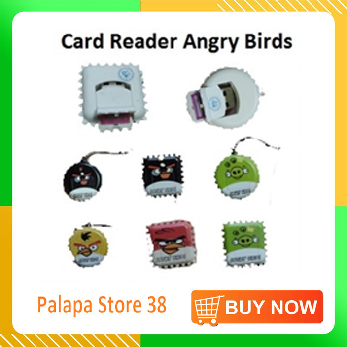 Card Reader Karakter / Card Reader USB 2.0 Micro SD Angry Bird - Palapa Store