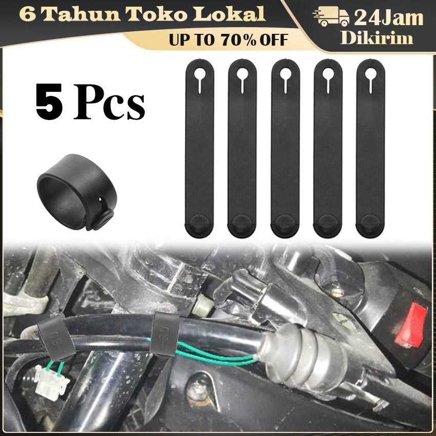 5Pcs/Set Tali Pengikat Barang Di Motor / Pengikat Kabel Daya Sepeda Motor Universal / Tali Pengikat 