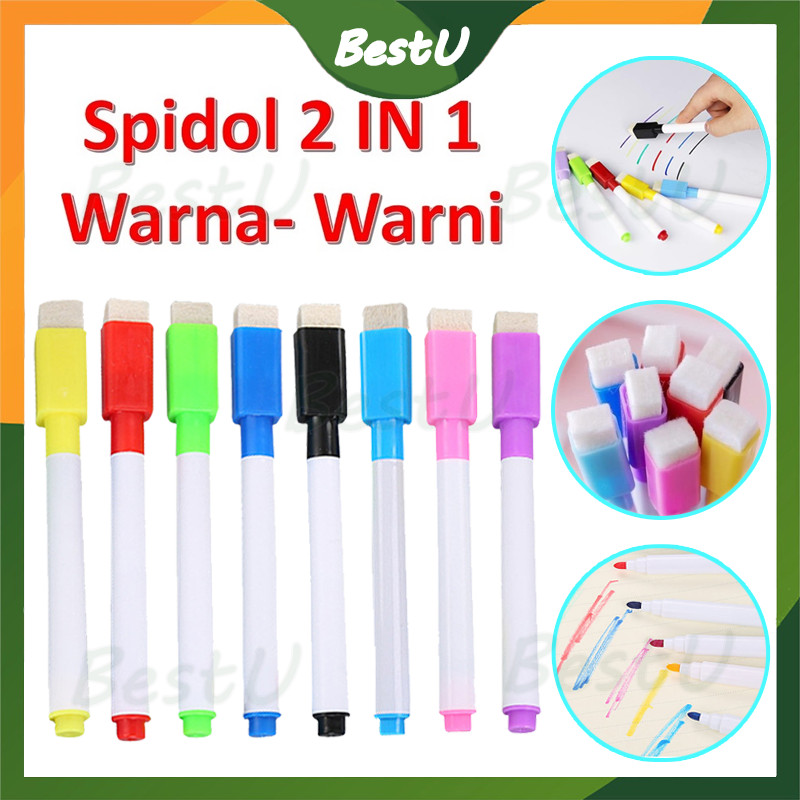 

Spidol Papan Tulis Mini /spidol wipe & clean/spidol whiteboard marker/Spidol Warna Whiteboard dengan Penghapus