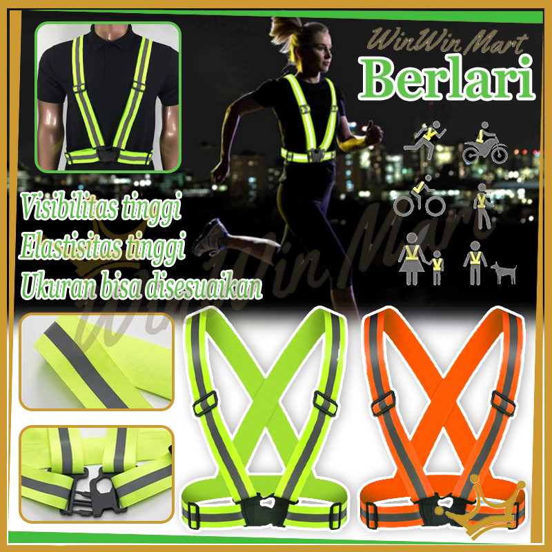 Elastic reflective Rompi/Rompi Safety Karet Elastis/Proyek Sepeda Rompi Safety Karet
