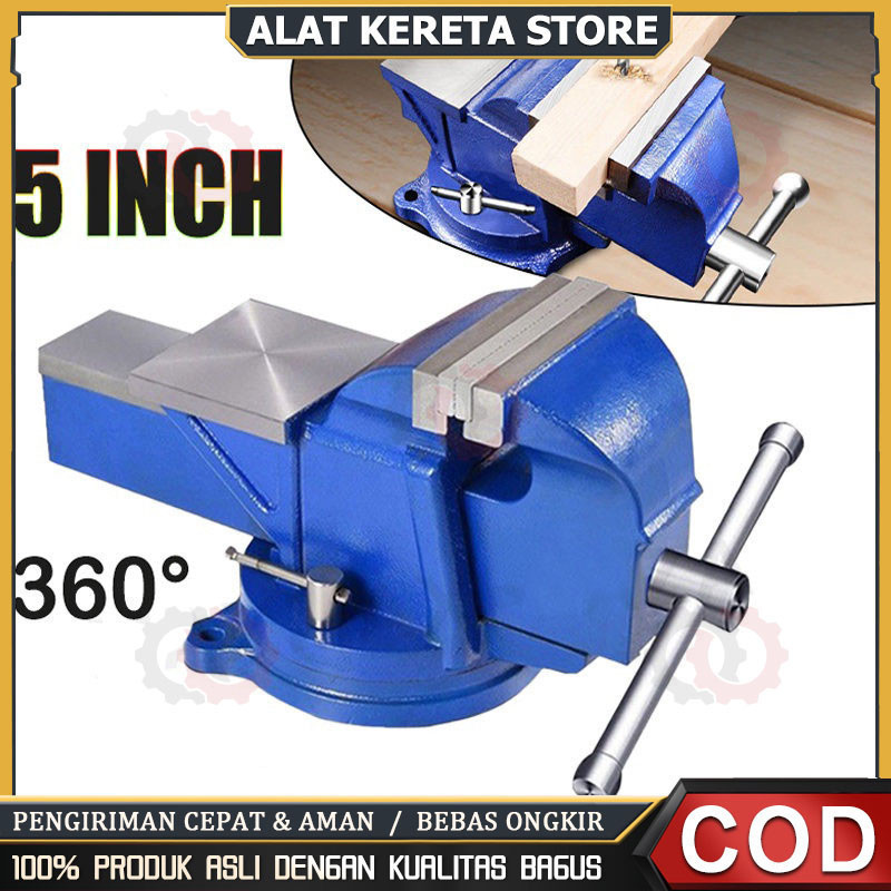 Catok Clamp 5'' / catok paron / Ragum Klem / Catok Meja / Bench Vise / Ragum Tanggem Alat Jepit Serb