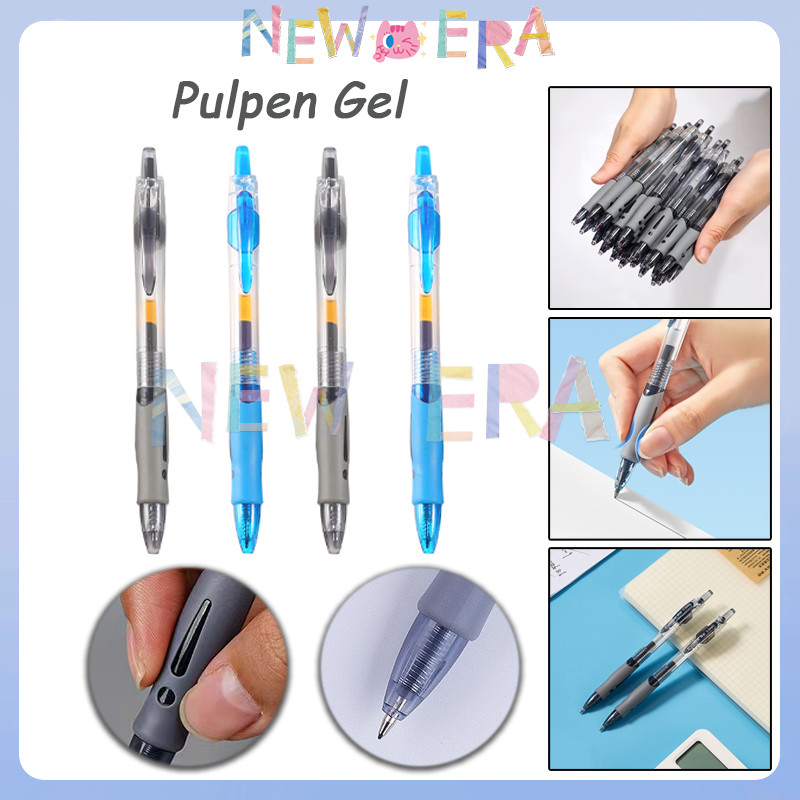 

Pencet Tinta Cair Bolpoint Polos / Pulpen Gel Ink 0.5mm Pencet