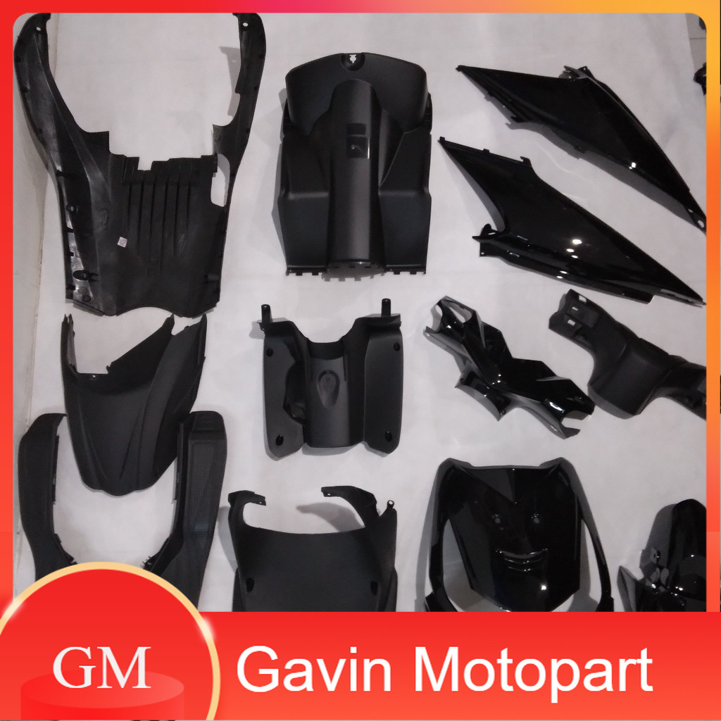 Full Body Beat Karbu KVY 2008 2009 2010 2011 Hitam WIN | complete set bodi kasar halus motor karbura