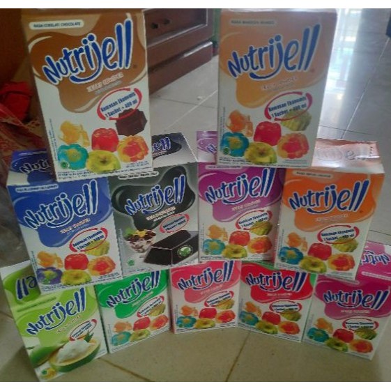 

Nutrijell Jelly Powder Rasa Buah 10 Gram / Nutrijell Jelly Powder Coklat 20 Gram