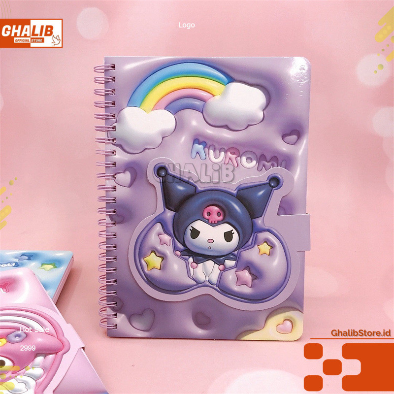 

Buku Diary Buku Tulis Kuromi Jumbo A5XQ-04