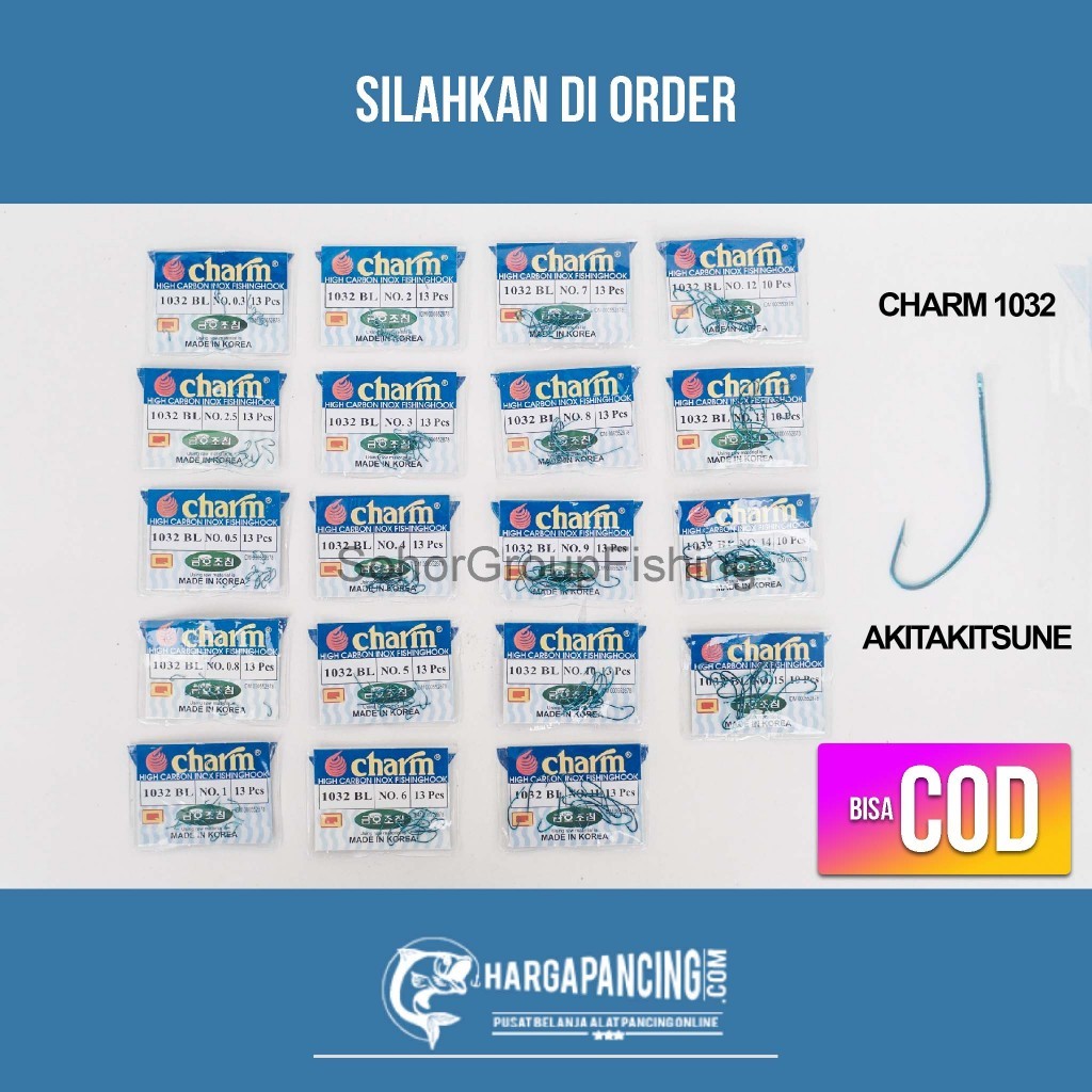 Mata Kail Charm 1032 Akitakitsune Lubang Carbon Biru