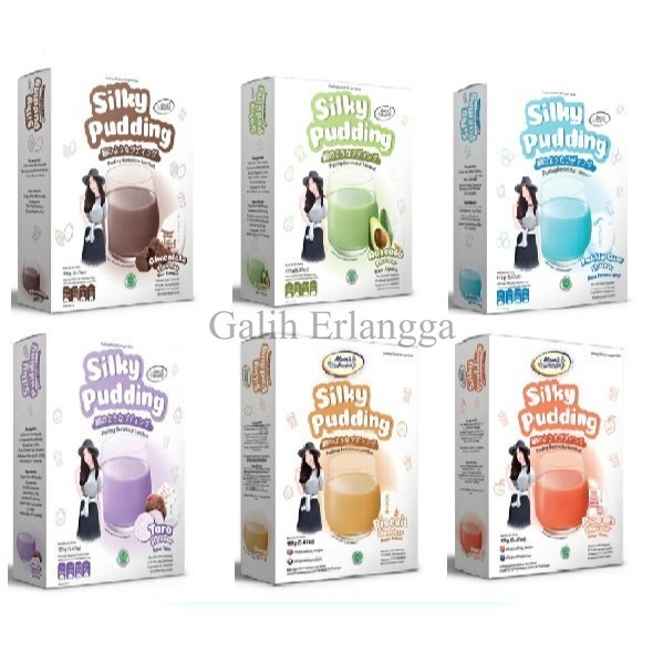 

lv SILKY PUDDING Puding Lembut Coklat Taro Avocado dll - BISKUIT BISCUIT