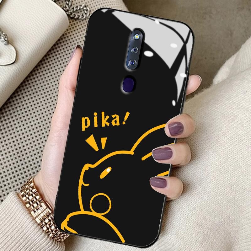 Kaca Glass Case For Oppo F11 Pro F9 Pro F5 Youth F7 F15 F17 Pro F19 Pro F19s F1s F21 Pro 4G F21s Pro