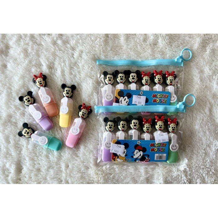 

STABILO/HIGHLIGHTER KARAKTER 3D LUCU LUCU ISI 6 PCS