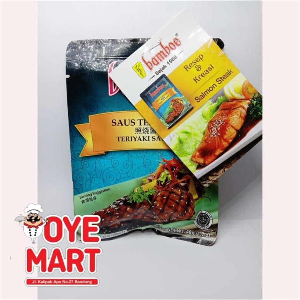 

BAMBOE ASIA BUMBU INSTAN TERIYAKI 48GR / TERIYAKI SAUCE