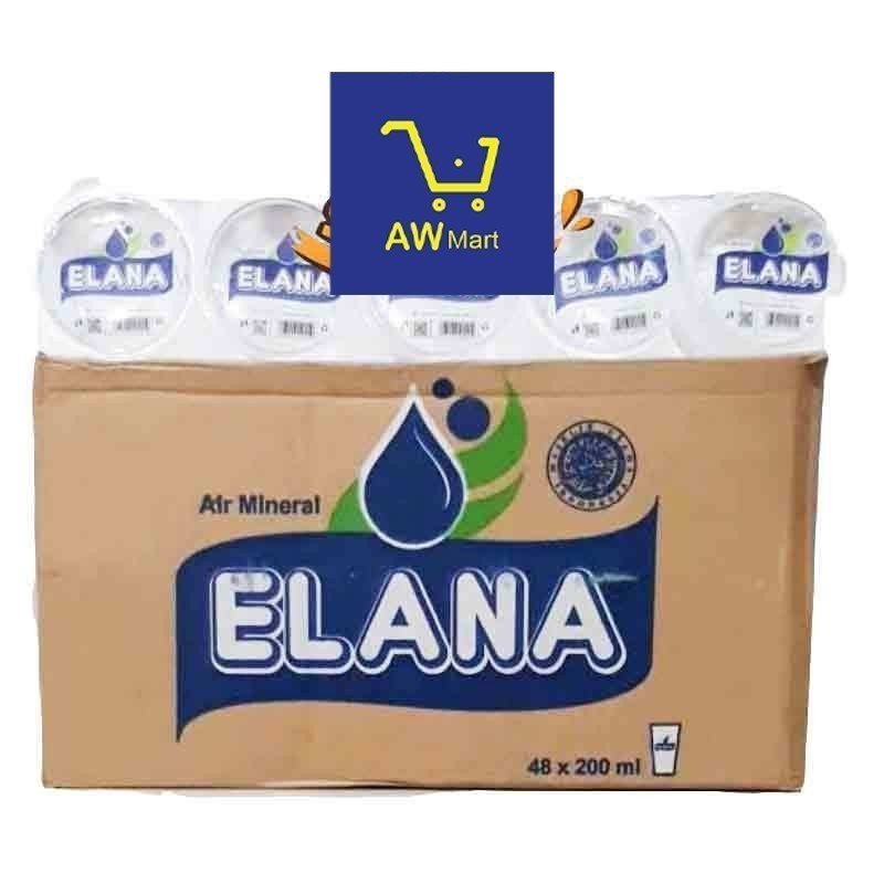 

[INSTANT] ELANA CUP AIR MINERAL GELAS 220ML ISI 48 PER DUS