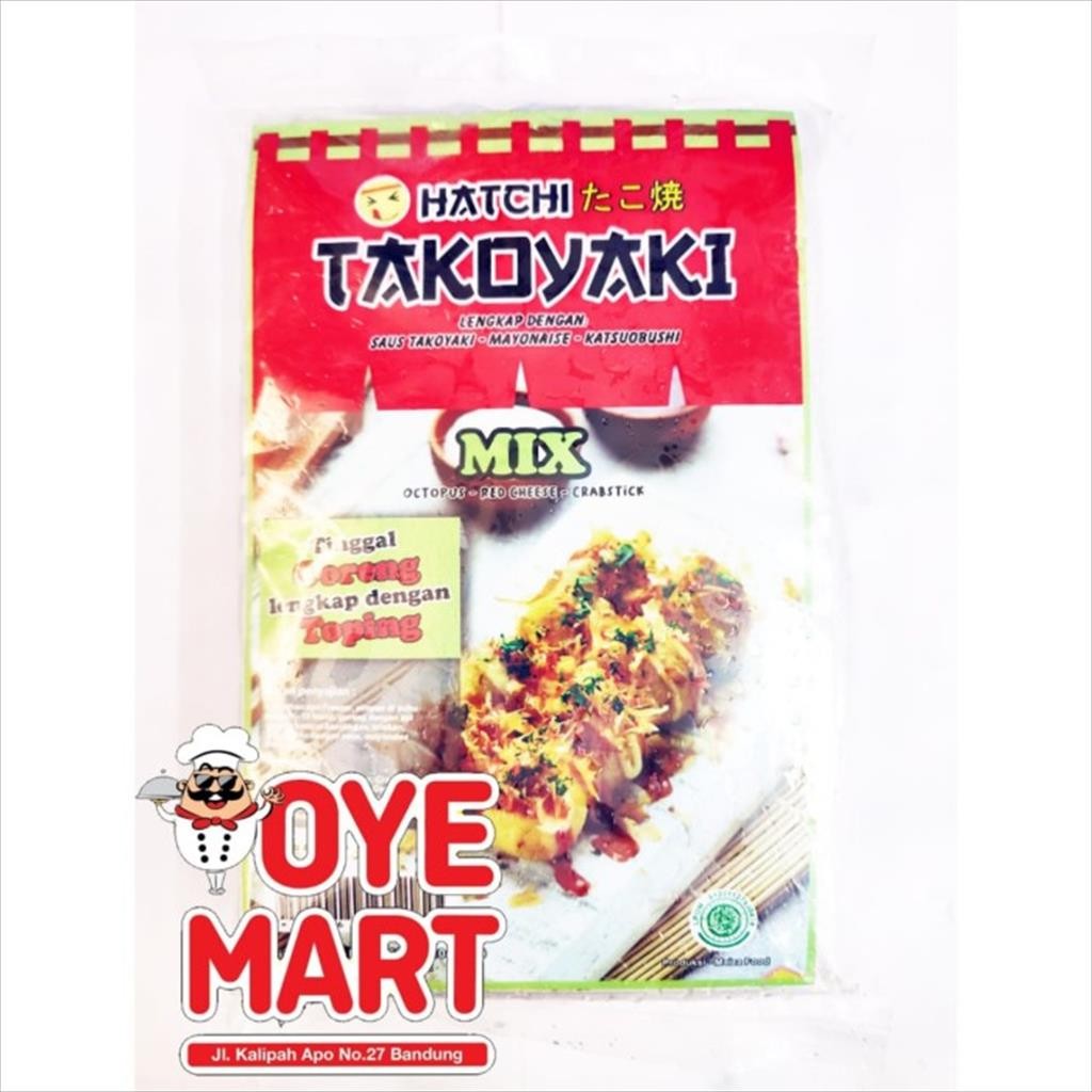 

HATCHI TAKOYAKI MIX ISI 11PCS/TAKOYAKI SIAP SAJI RASA CAMPUR