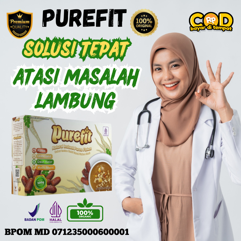 

PUREFIT Sereal Herbal Asam Lambung Diet dan Masalah Pencernaan original bpom