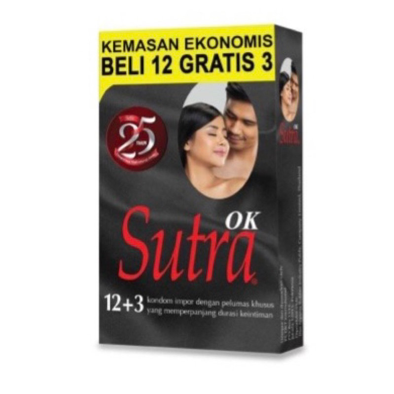 ALL REASY STOCK SUDAH TERBUKTI PALING NYAMAN DAN TERPERCAYA!!! kmd SUTRA OK Condom Sutra Hitam isi 1