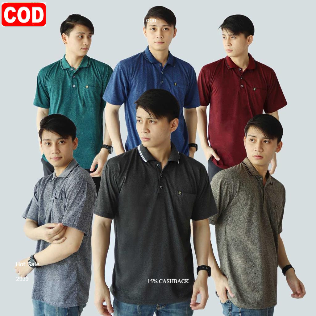 Liso wear - Kaos kerah pria jumbo polos saku dewasa | kaos polo korea twis t shirt