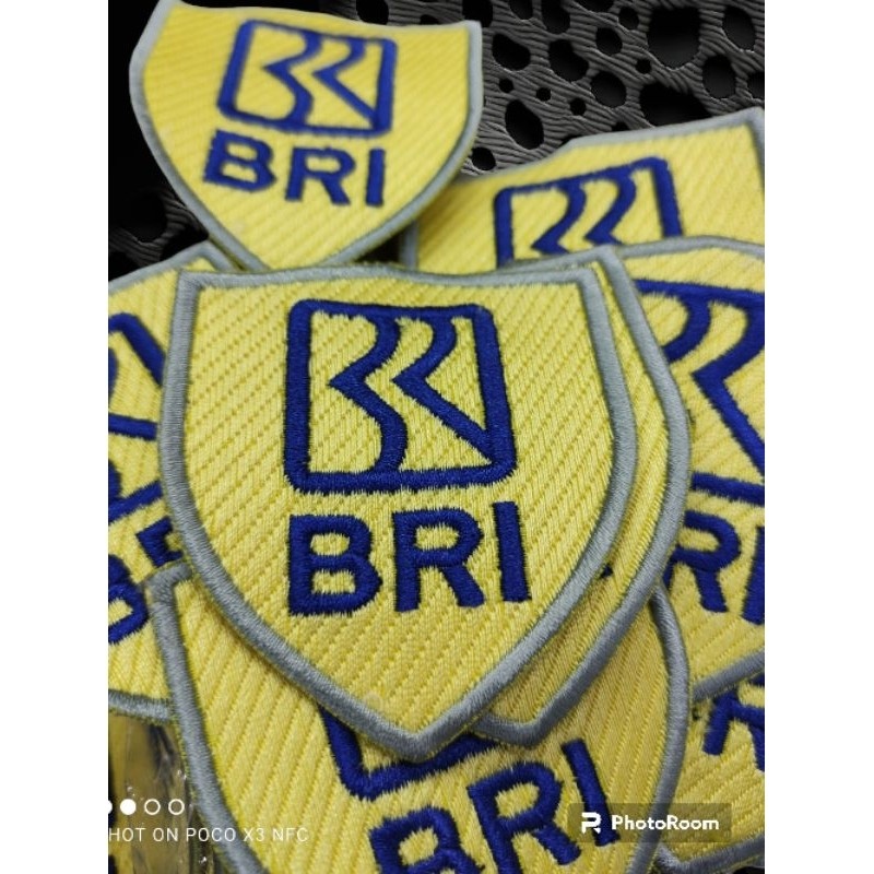 Bordir bordir satpam logo BRI