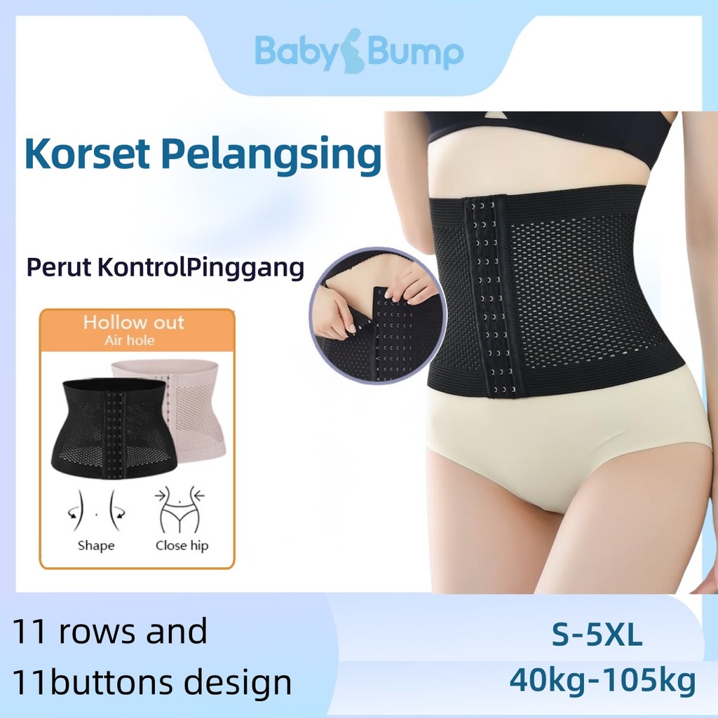 Korset Melahirkan Ibu Korset Pelangsing Perut Buncit Corset Perut Belt Shapewear Corset 8824