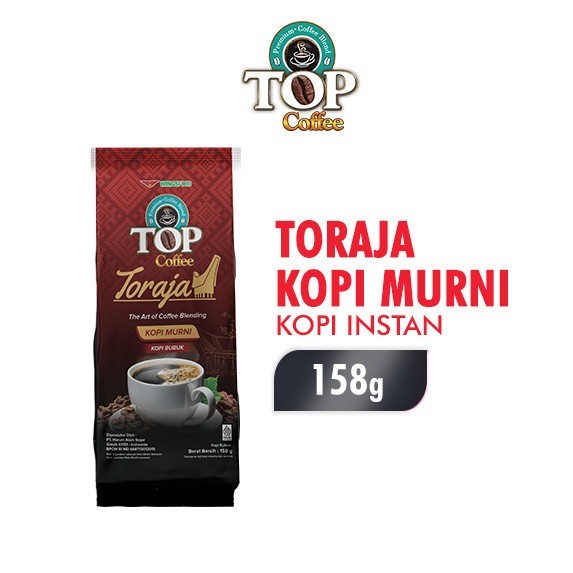 

Top Coffee Kopi Instan ASLI KHAS Toraja Murni 158 gr ORIGINAL