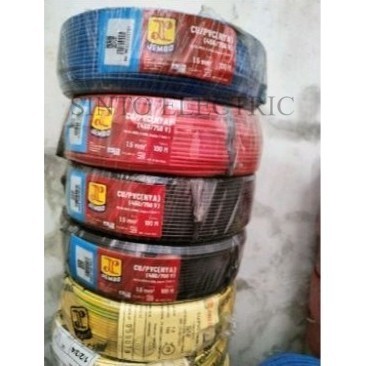 JEMBO Kabel NYA 1 x 1.5 mm 50 meter Kabel Kawat Tunggal panjang 50 m