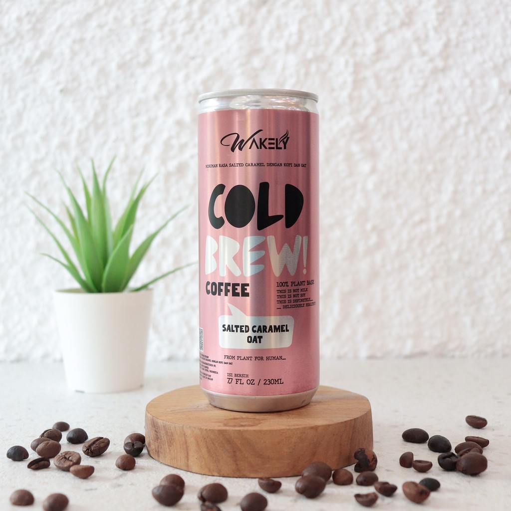 

Salted Caramel Oat Cold Brew Coffee 230ml Kopi - Wakely