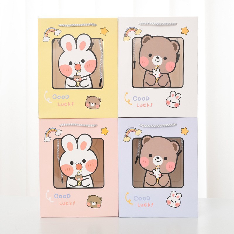 

Goodie Bag Paper Bag Ulang Tahun Anak Bear Tas Bingkisan Rabbit Tas Ultah Souvenir - GG0342