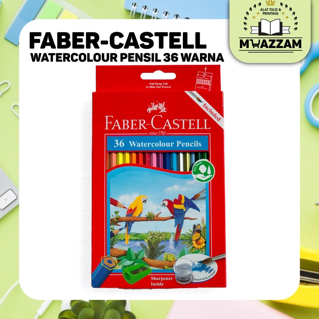 

Faber Castell Watercolour Pensil 36 L + Kuas