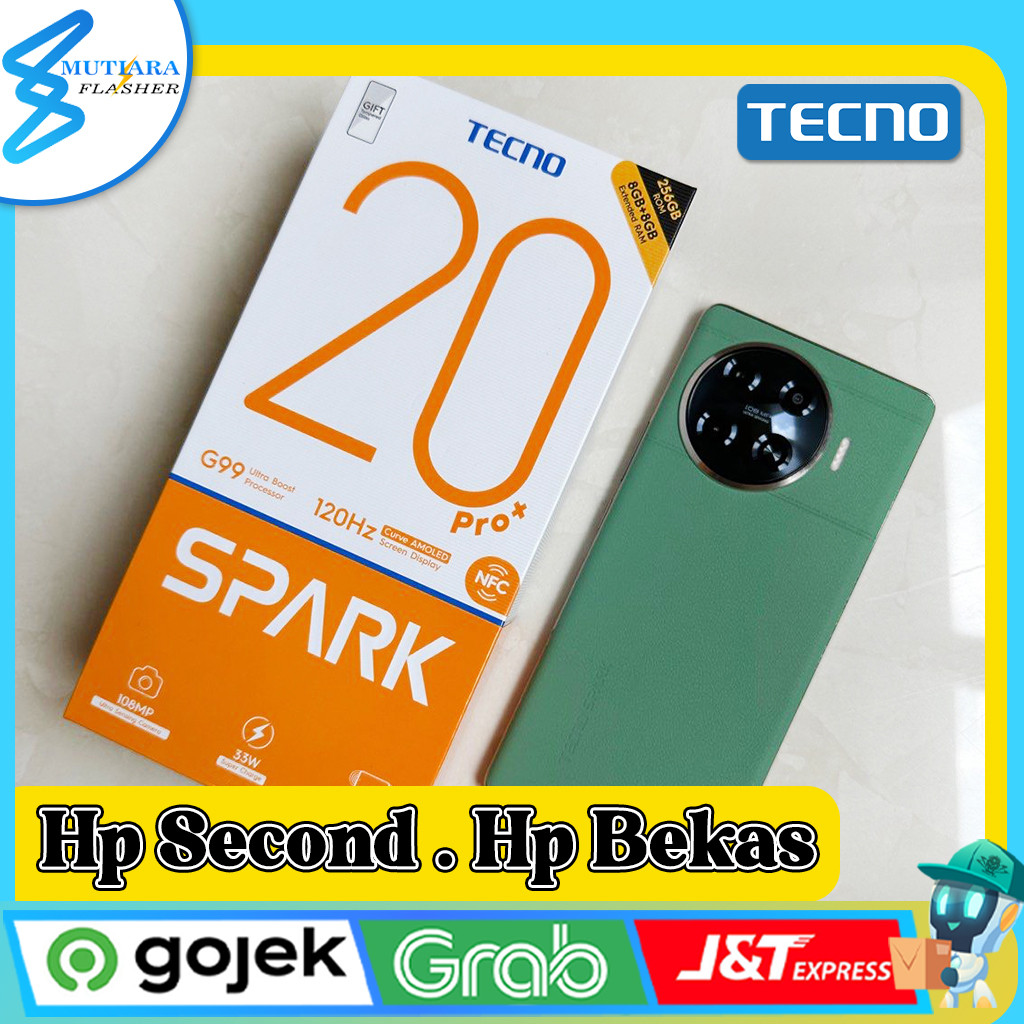 Tecno Spark 20 Pro Plus Ram 8 Rom 256GB Second Original