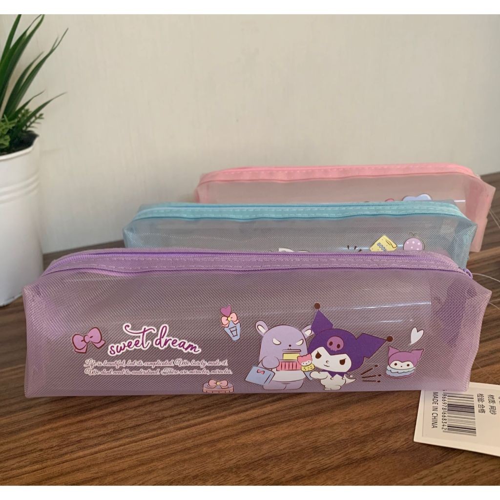 

Tempat pensil jaring sweet dream / tempat pensil transparan karakter sanrio editions