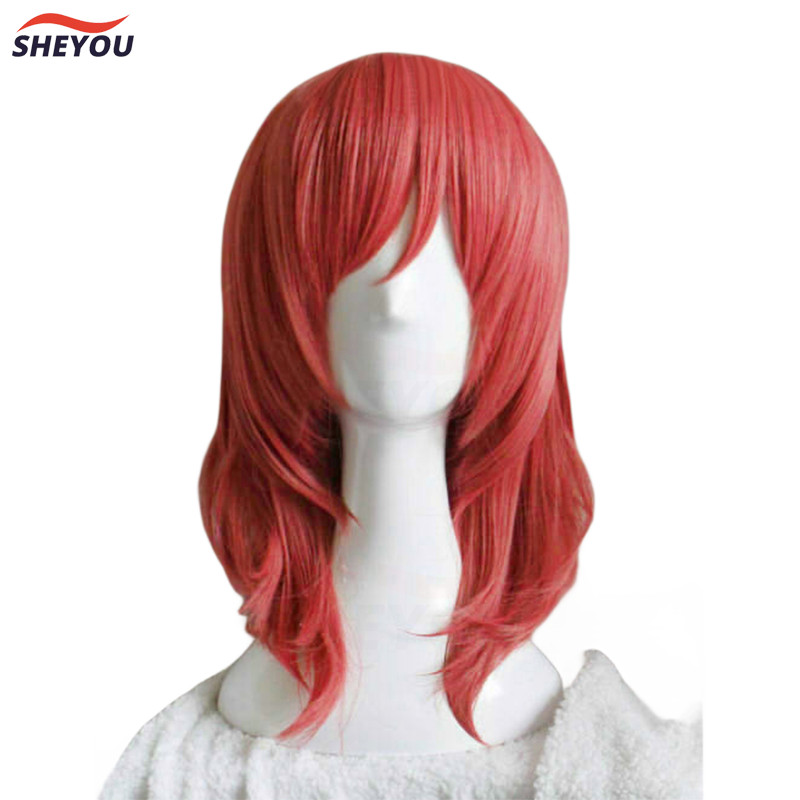 LoveLive Love Live Maki Nishikino Short Red Heat Resistant Cosplay Costume Wig + Track + Cap