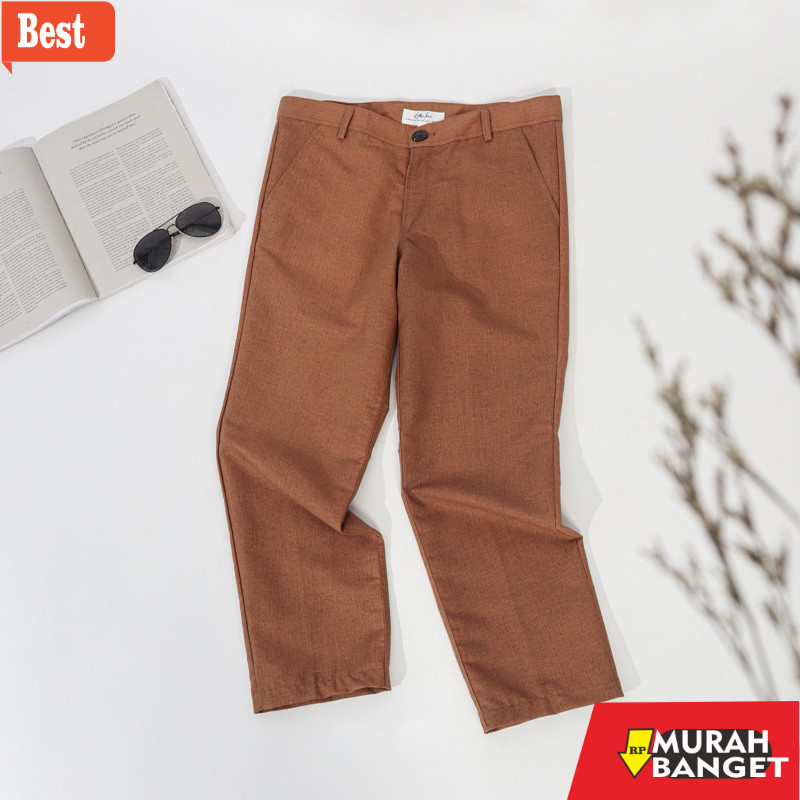 celana chino panjang pria Kiko Ina Ankle pants