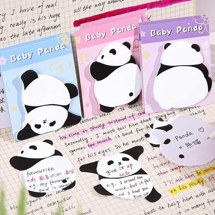 

Joi.Street - Baby Panda Sticky Notes, Kertas Catatan Tempel, Memo Note Pesan