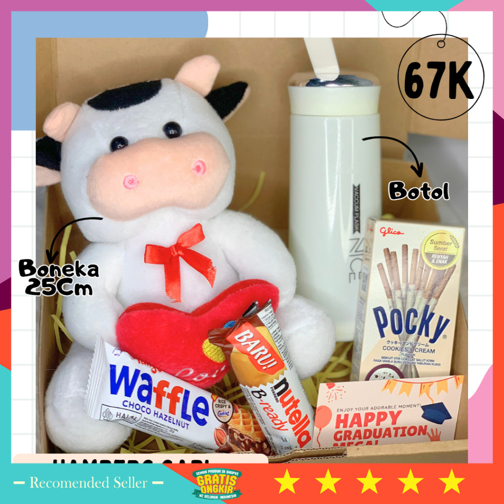 

Kado Natal tahun baru happy new years bagus murah unik / (KIRIM HARI INI) hampers box snack box gift box bok wisuda ulang tahun natal lebaran tunangan murah Boneka ayang bestie boenka sapi panda bear