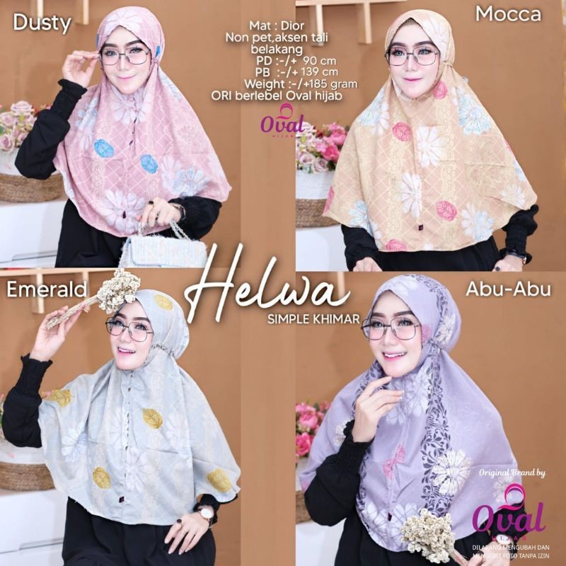 HELWA KHIMAR ORIGINAL OVAL HIJAB