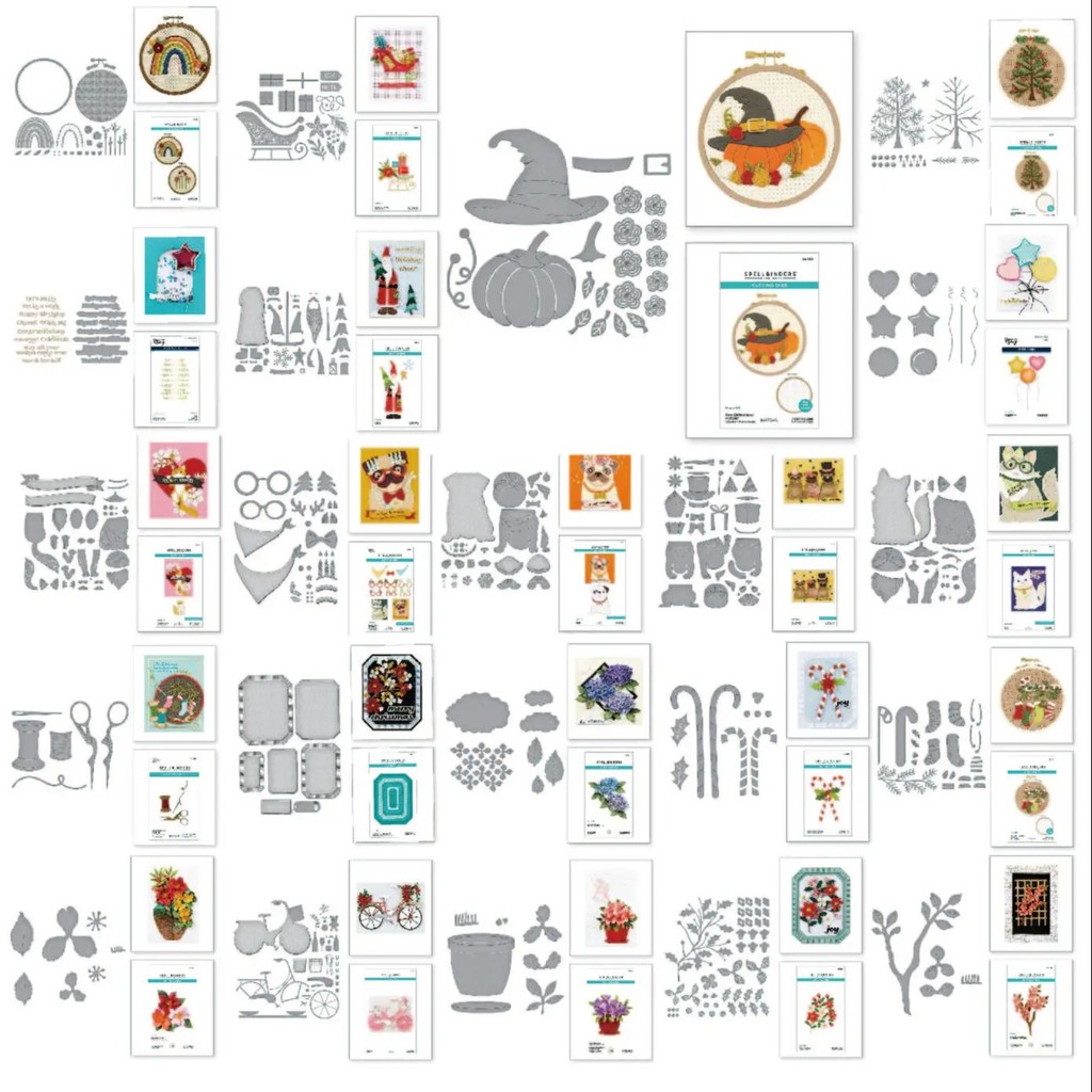 

New 2024 Metal Cutting Dies Animals and plants diy Scrapbooking Photo Album Decorative Embossing PaperCard Crafts Die