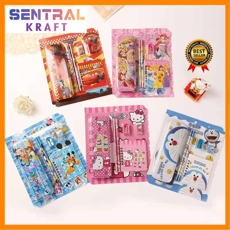 

Tempat Pensil Set 6in1 Karakter Lucu / Paket Lengkap Alat Tulis Kotak Pensil Note Rautan Penghapus Gambar Kartun Imut / Mini Stationery Character 6 Pcs ATK Perlengkapan Menulis Anak Sekolah Hadiah Kado Ulang Tahun Souvenir Goody Bag TK PAUD SD [SK]