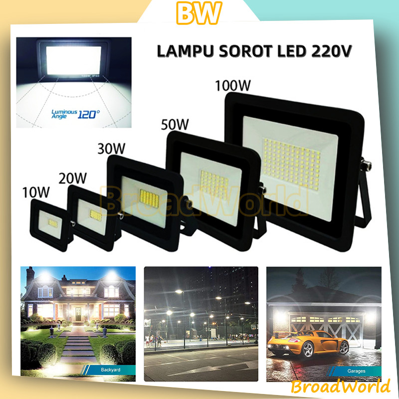 Lampu Sorot LED ANTI AIR 30 50 20W/Lampu Tembak Flood Light/lampu tembak outdoor/lampu tembak led 50
